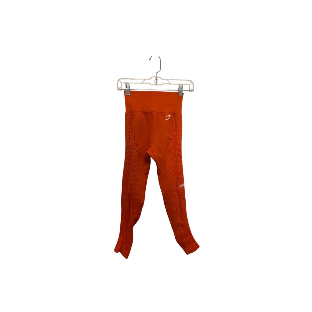 Gymshark Seamless Flawless Knit Leggings Burnt Orange XS Pilates Cardio Gymcore